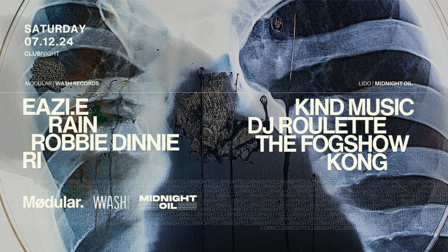 Modular Club Night w/ Midnight Oil & Wash Records image