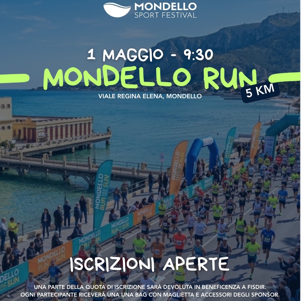 Cartel oficial del evento MONDELLO RUN