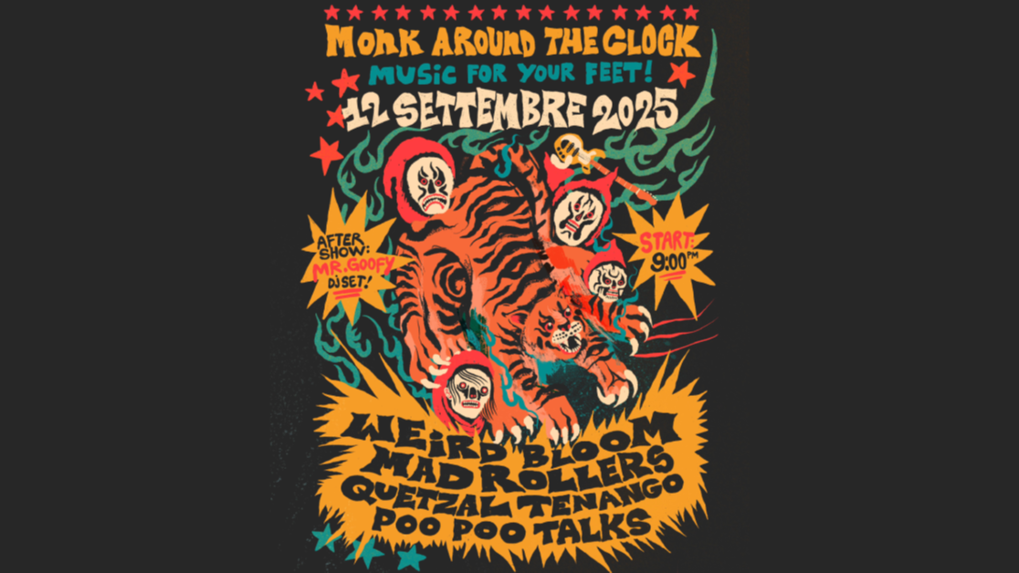 MONK AROUND THE CLOCK / MUSIC FOR YOUR FEET > WEIRD BLOOM + MAD ROLLERS AND MORE image