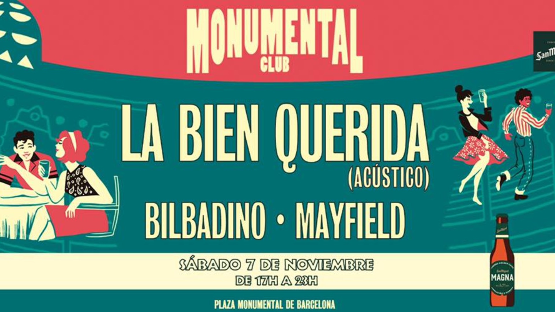 Monumental Club - 7 de noviembre: La Bien Querida + Bilbadino + Mayfield image