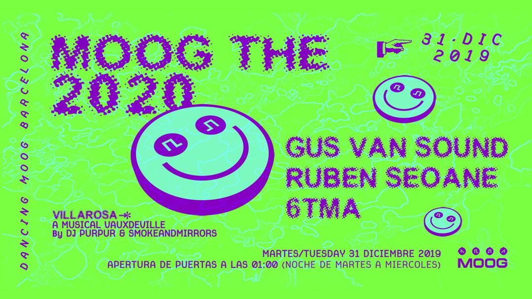 Capa do evento MOOG THE 2020: GUS VAN SOUND + RUBEN SEOANE + 6TMA