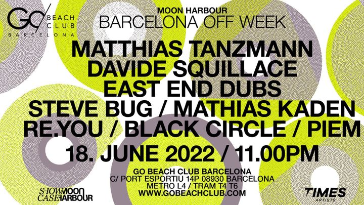 Cover for event: MOON HARBOUR - Off Week pres. Matthias Tanzmann, Davide Squillace, Steve Bug, Mathias Kaden & Black Circle
