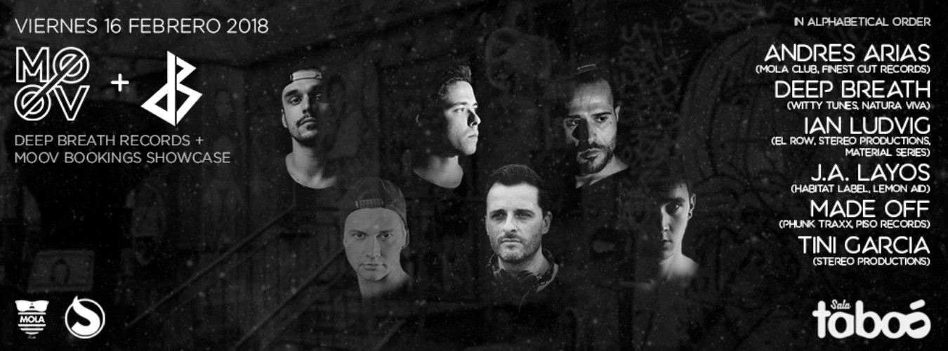 MOOV Bookings X Deep Breath Records Showcase image