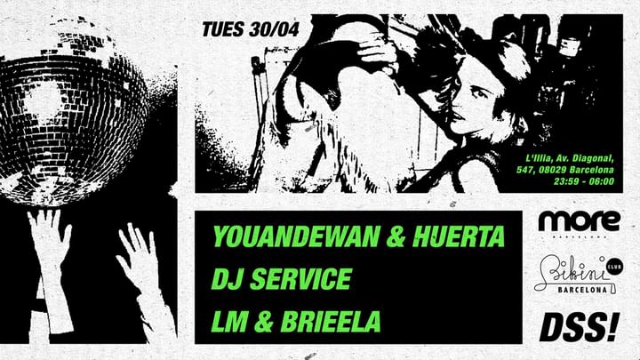 Cover for event: more pres. Dance Shake Swing! "b2b night" w/ Youandewan & Huerta, DJ Service, LM & Brieela