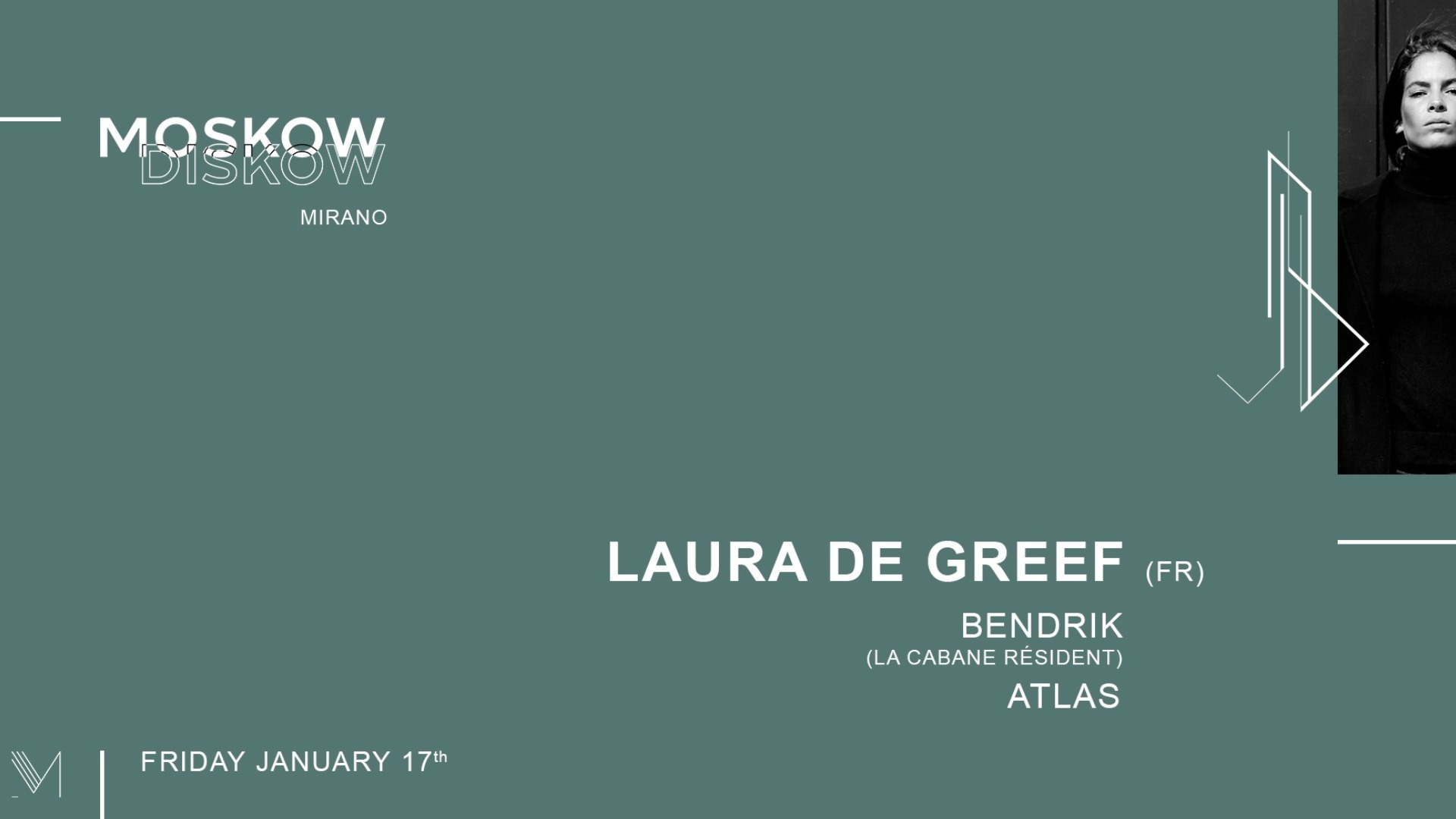 Moskow Diskow invites Laura De Greef | Mirano Brussels image