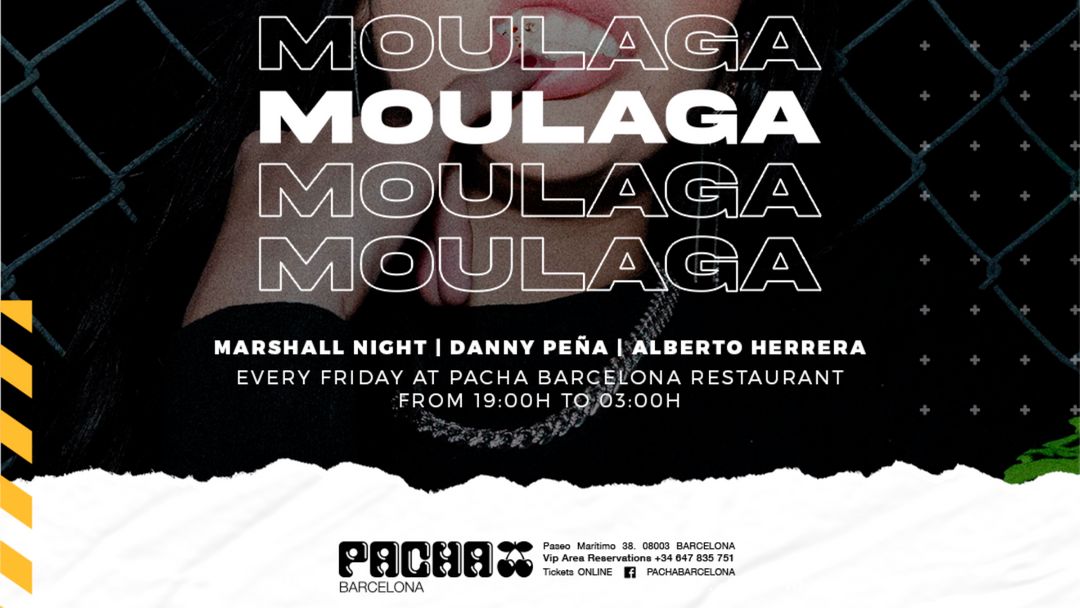 MOULAGA at Pacha Barcelona-Eventplakat
