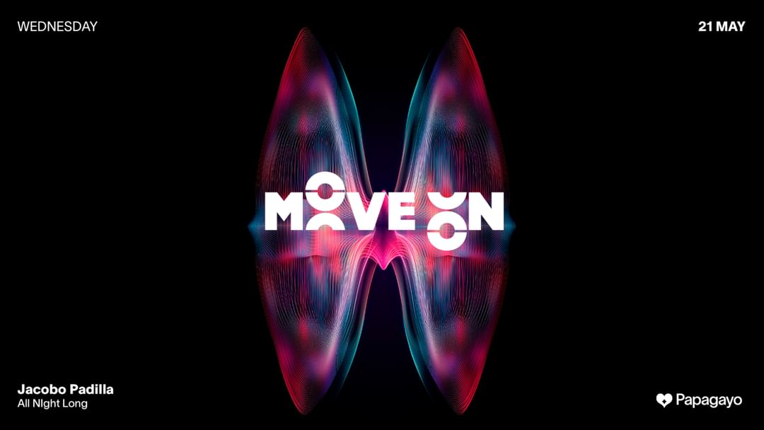 Move On · Wed. 21st May-Eventplakat