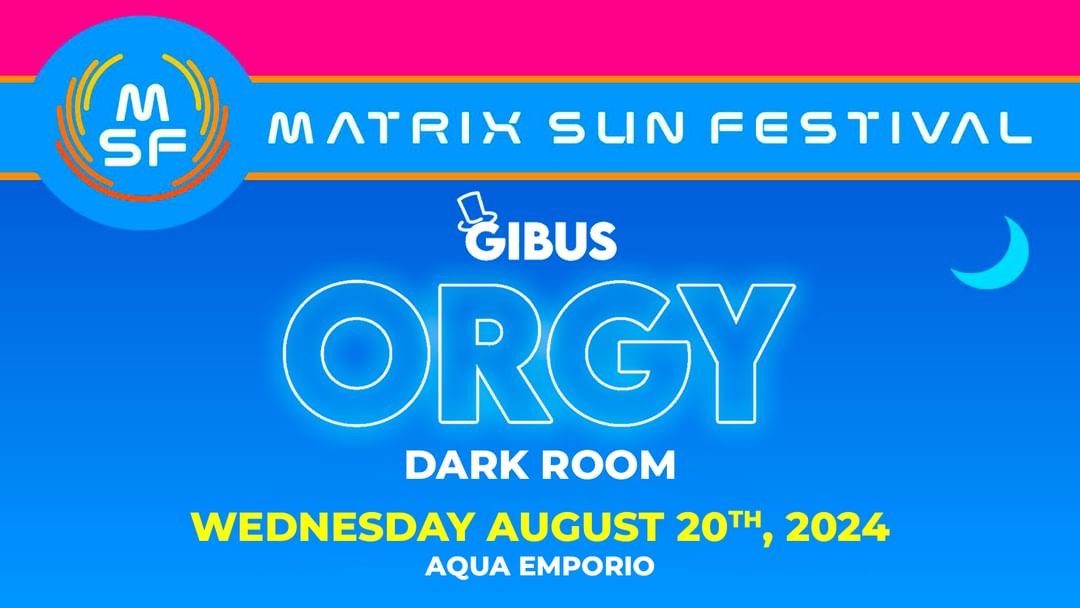 Cartell de l'esdeveniment MSF presents: GIBUS ORGY 