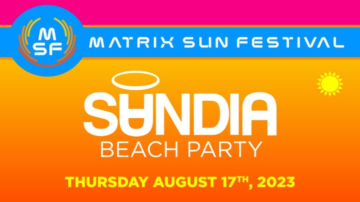 Cover for event: MSF> SUNDIA ”Beach Party”