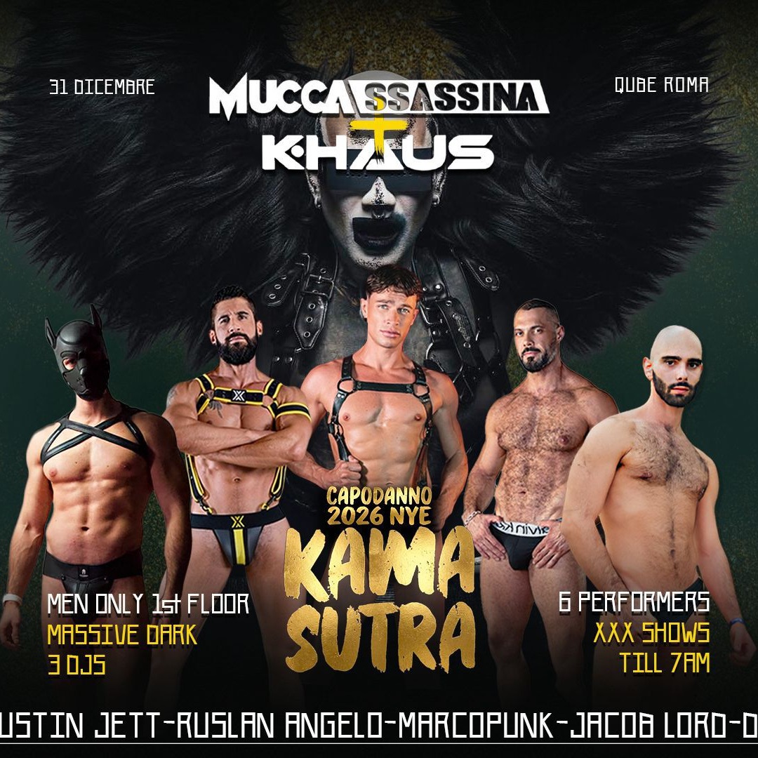 MUCCASSASSINA - KAMASUTRA - NYE 2026 - KHAUS ONLY MEN PARTY image