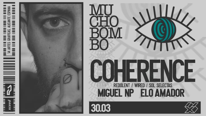 Cover for event: MUCHO BOMBO 30|03  w/Coherence