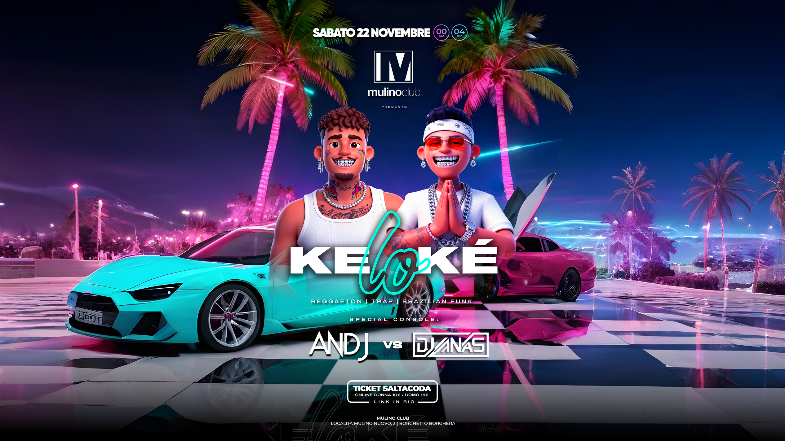 Mulino Club - KE LO KE - Guest DJ ANAS - Saturday Night image