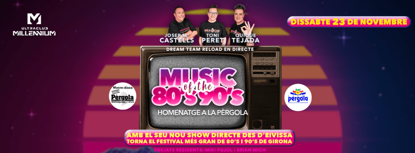 MUSIC OF THE 80s & 90s - HOMENATGE A LA PÈRGOLA image