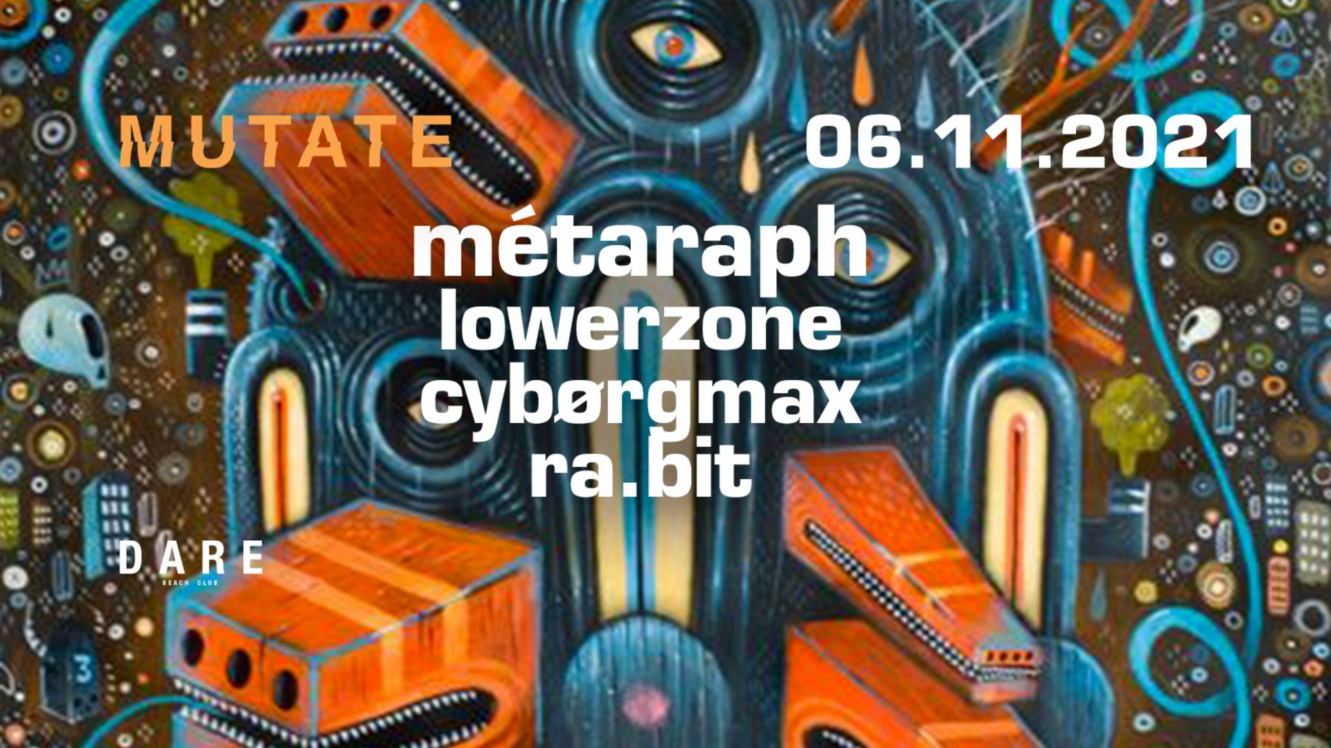 Mutate presents: Métaraph, Lowerzone, Cybørgmax, Ra.bit image