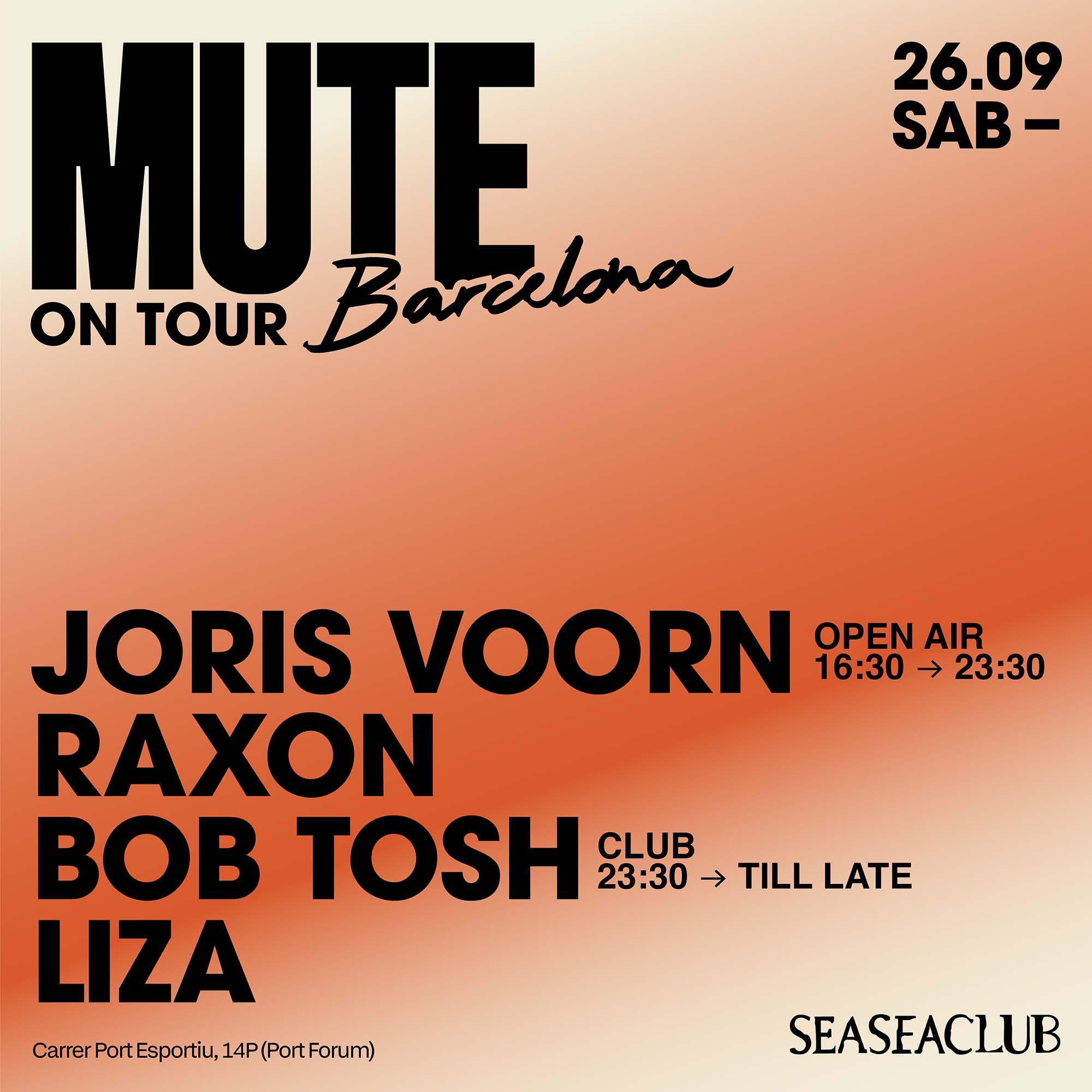 MUTE pres JORIS VOORN + RAXON + BOB TOSH image
