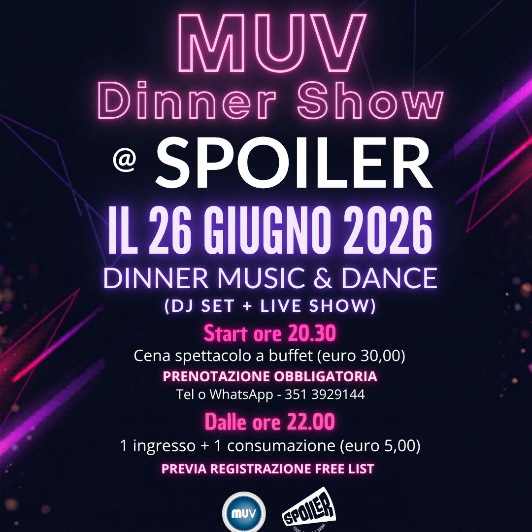 Muv spoiler dinner show image