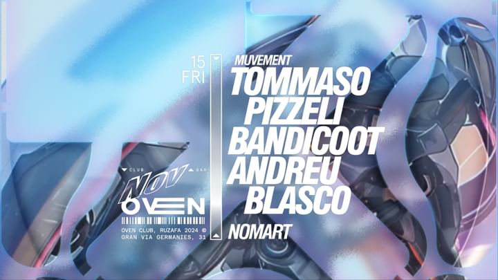 Cover for event: Muvement: Tommaso Pizzelli + Bandicoot + ⁠Andreu Blasco / Bar: Nomart