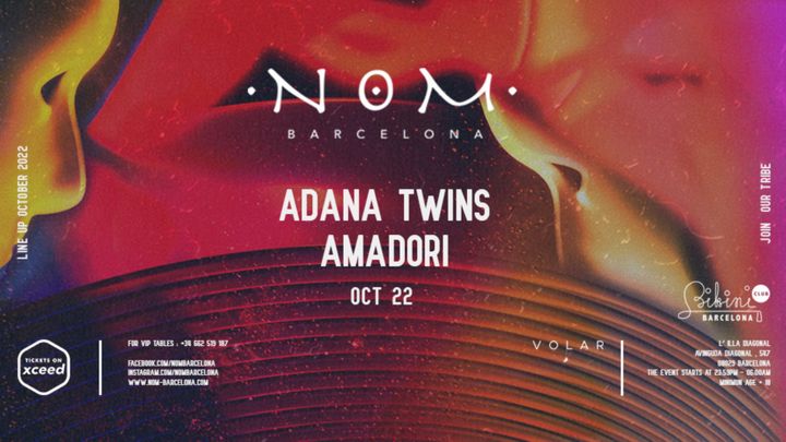 Cover for event: N O M pres: Adana Twins, Amadori
