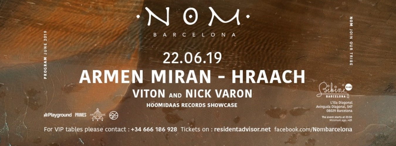 ❂ N O M pres: Armen Miran & Hraach, Viton and Nick Varon image