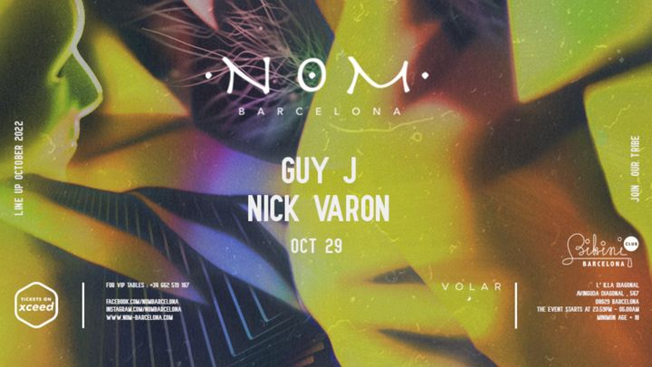 Cover for event: N O M pres: Guy J, Nick Varon
