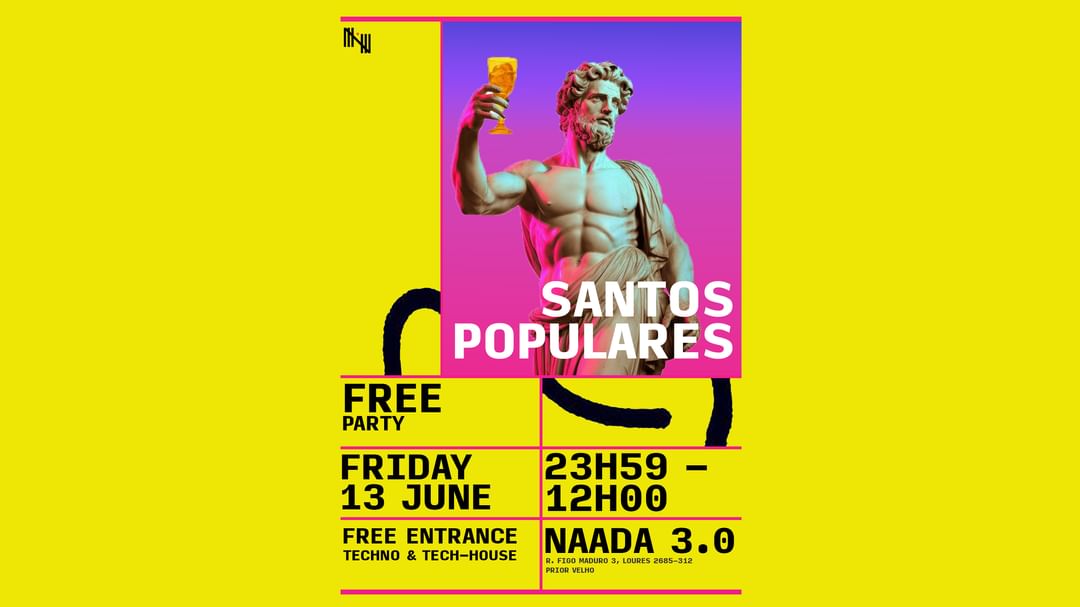 Cartell de l'esdeveniment NAADA after party - Santos Populares