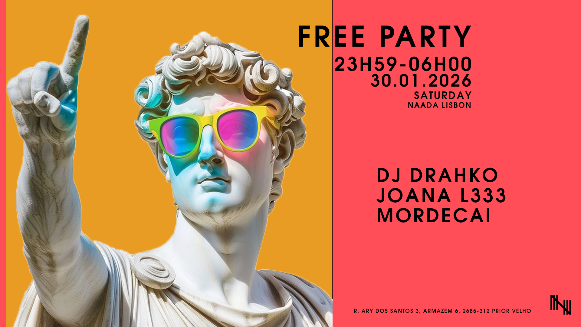 NAADA Free Party w/ Dj Drahko, Mordecai & Joana L333 image