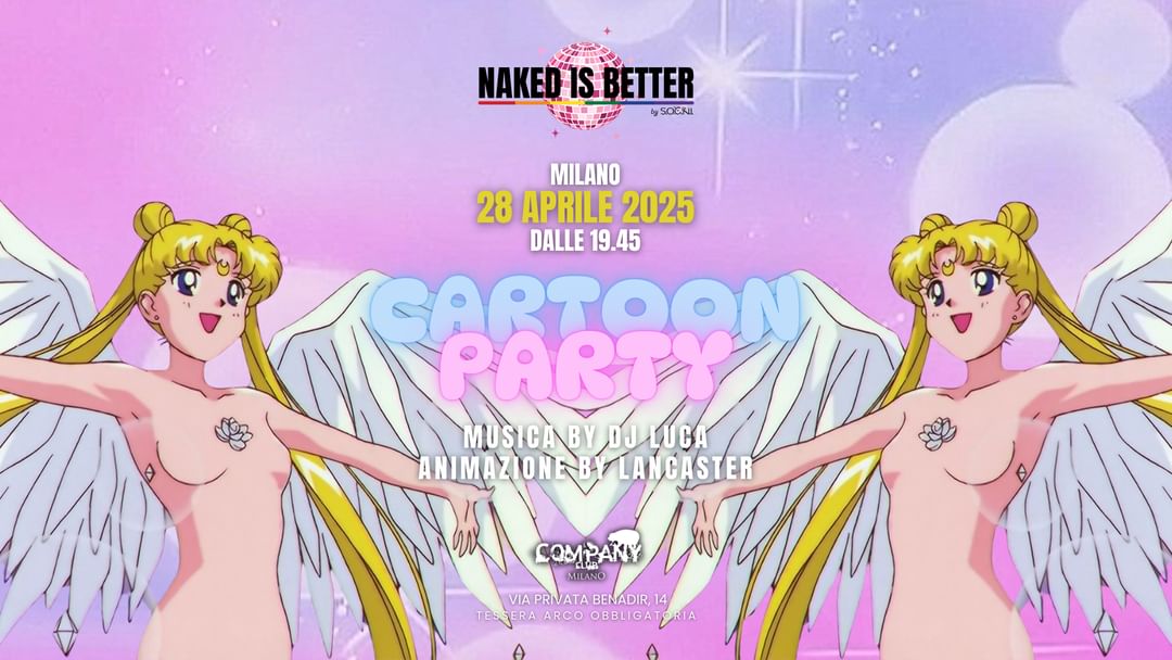 Naked is Better | Cartoon Party event cover