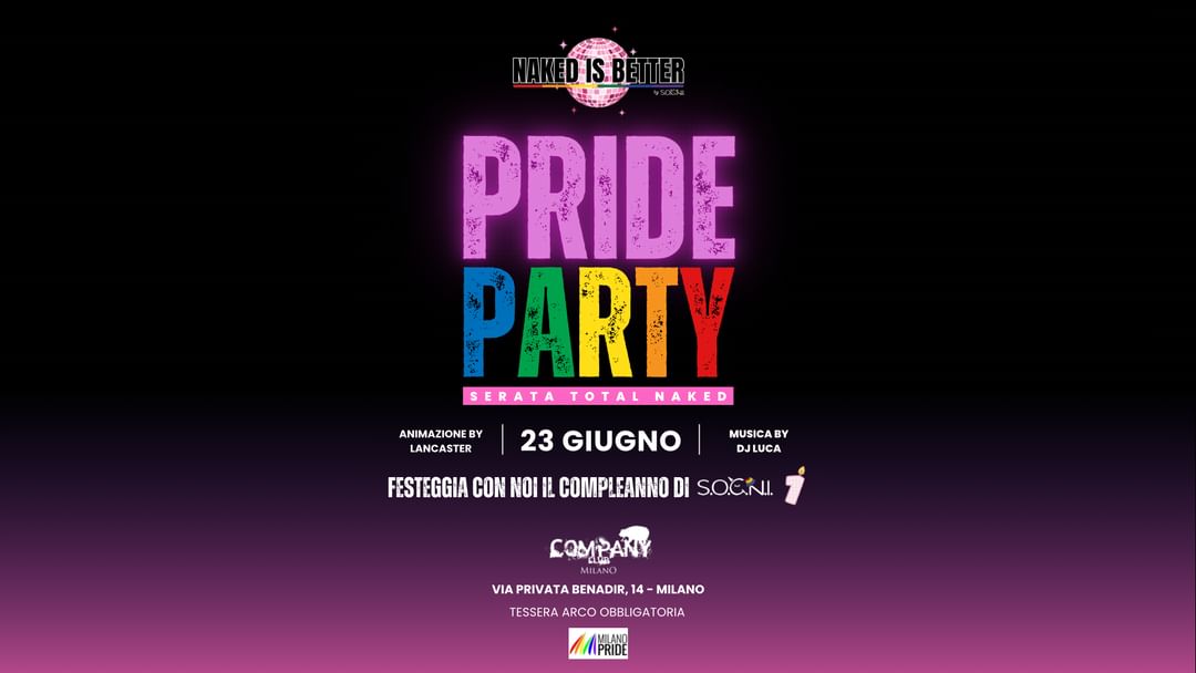 Copertina evento NAKED is BETTER | Pride Edition