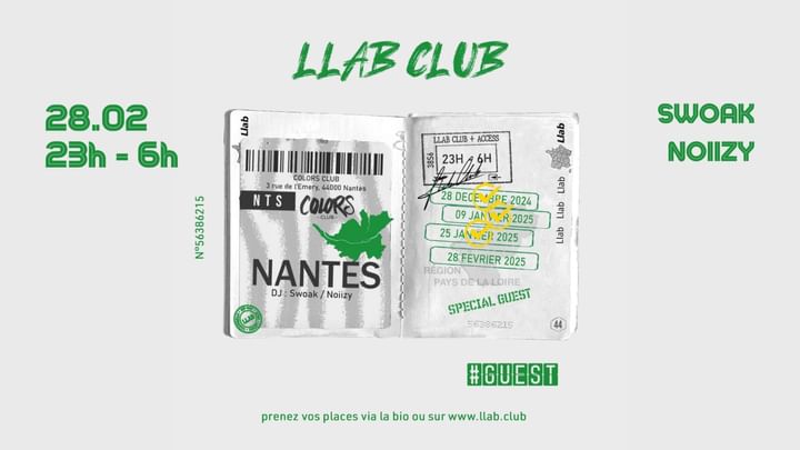 Cover for event: NANTES LLAB CLUB : La soirée de la ville !