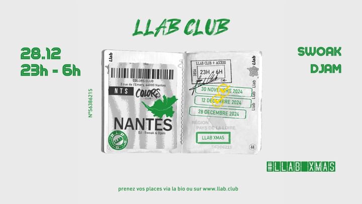 Cover for event: NANTES LLAB CLUB : Le Xmas du LLAB !