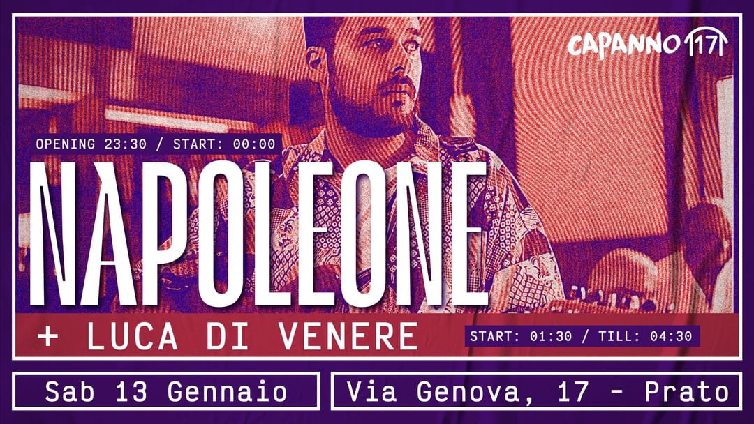 NAPOLEONE Live + Luca Di Venere DjSet - 13.01.24 event cover