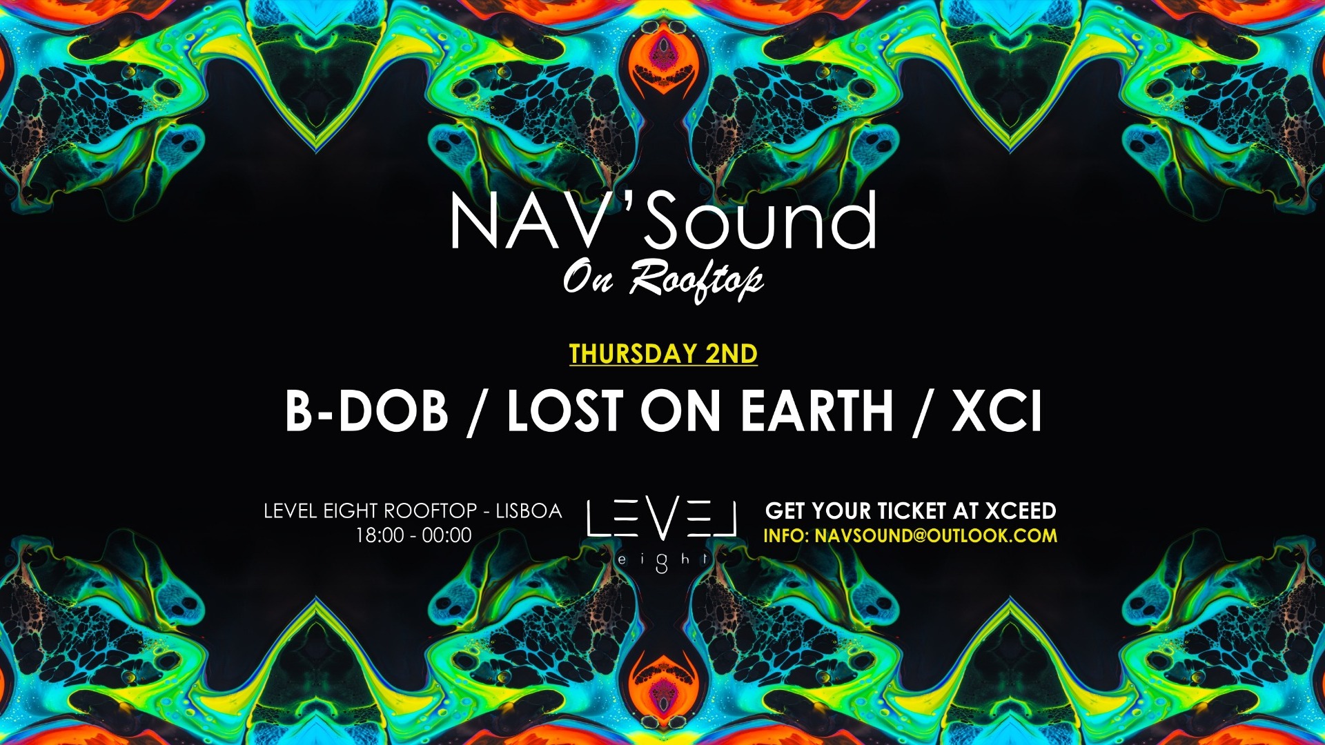 NAV'Sound on Level Eight Rooftop W/ Lost on Earth image