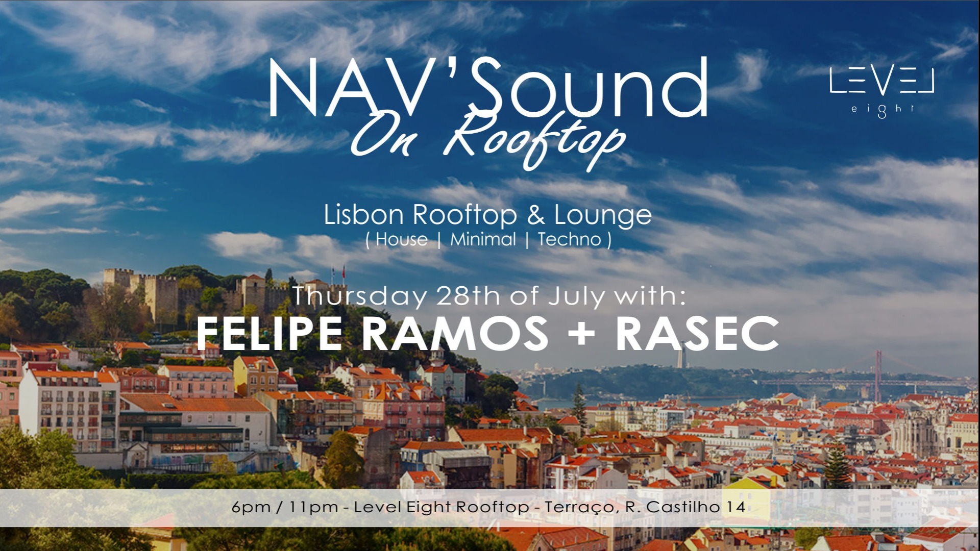 (Canceled) NAV'Sound on Rooftop w/ Felipe Ramos + Rasec image