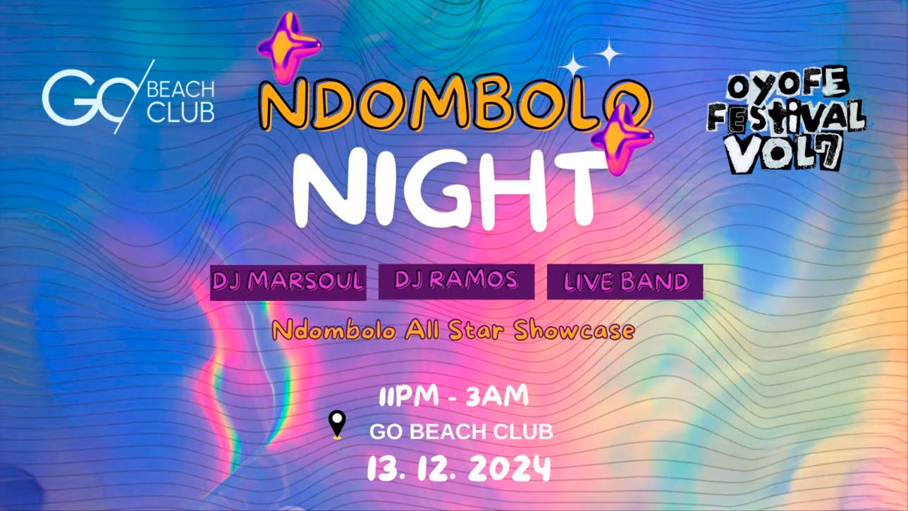 NDOMBOLO NIGHT | from 22:00pm till 03:00am