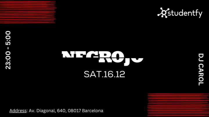 Cover for event: Negro y Rojo - Saturday