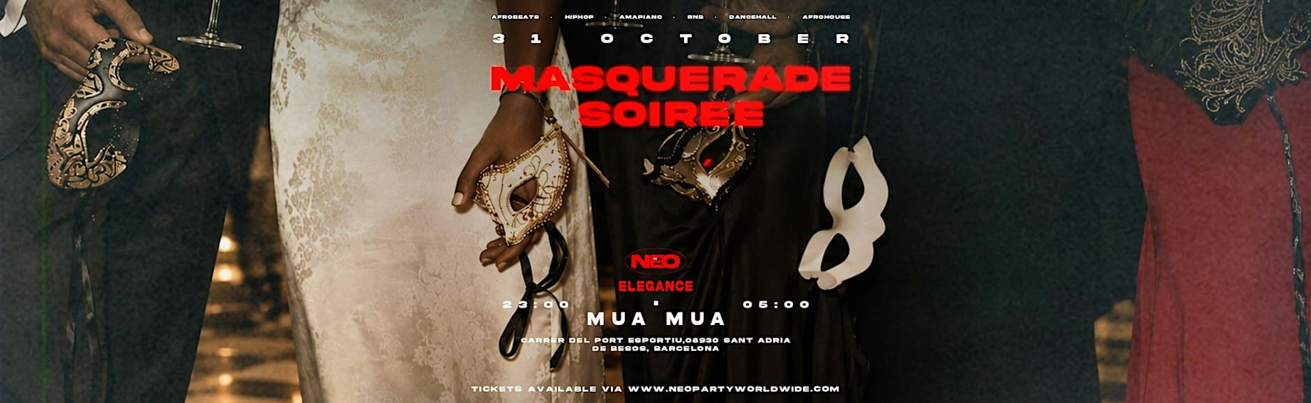NEO Elegance - Halloween: Afrobeats, Hip Hop, RnB, Afrohouse | Mua Mua