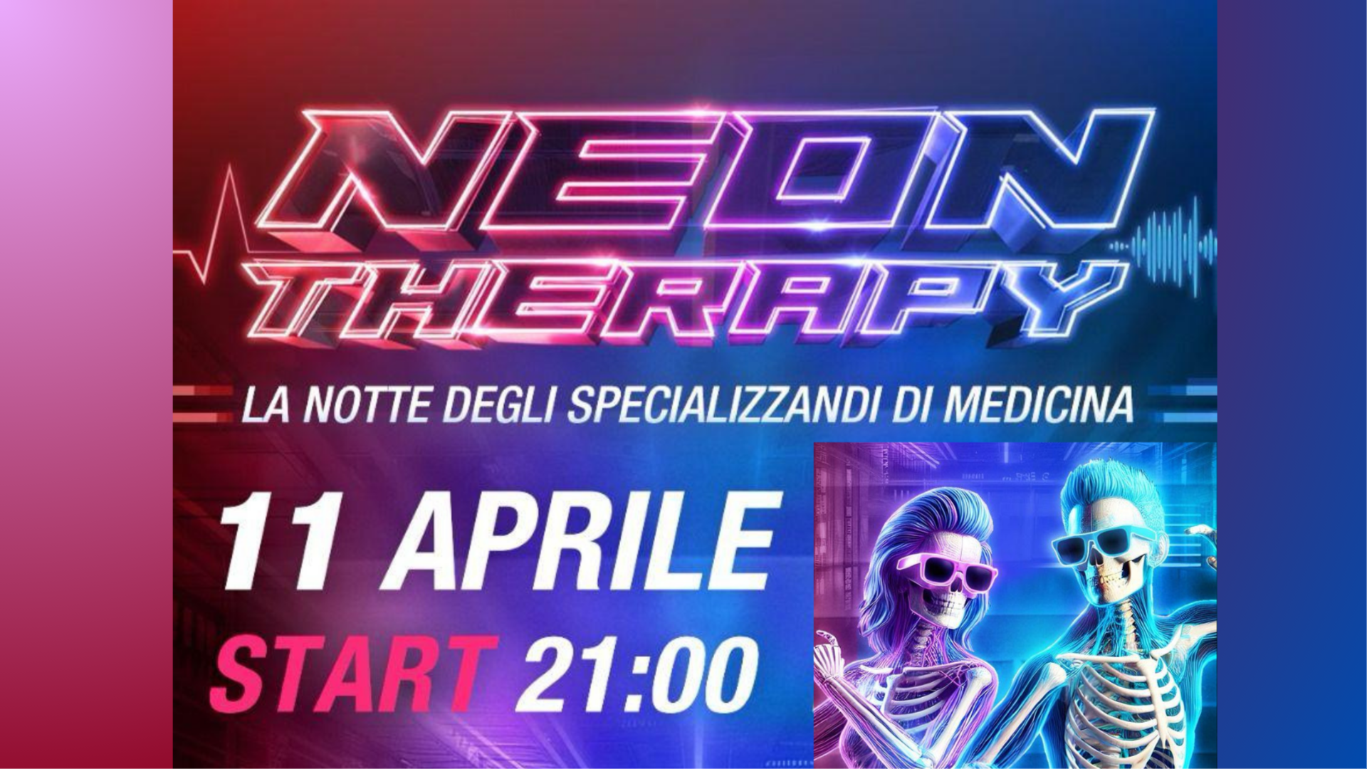 Neon therapy: la notte degli specializzandi di medicina