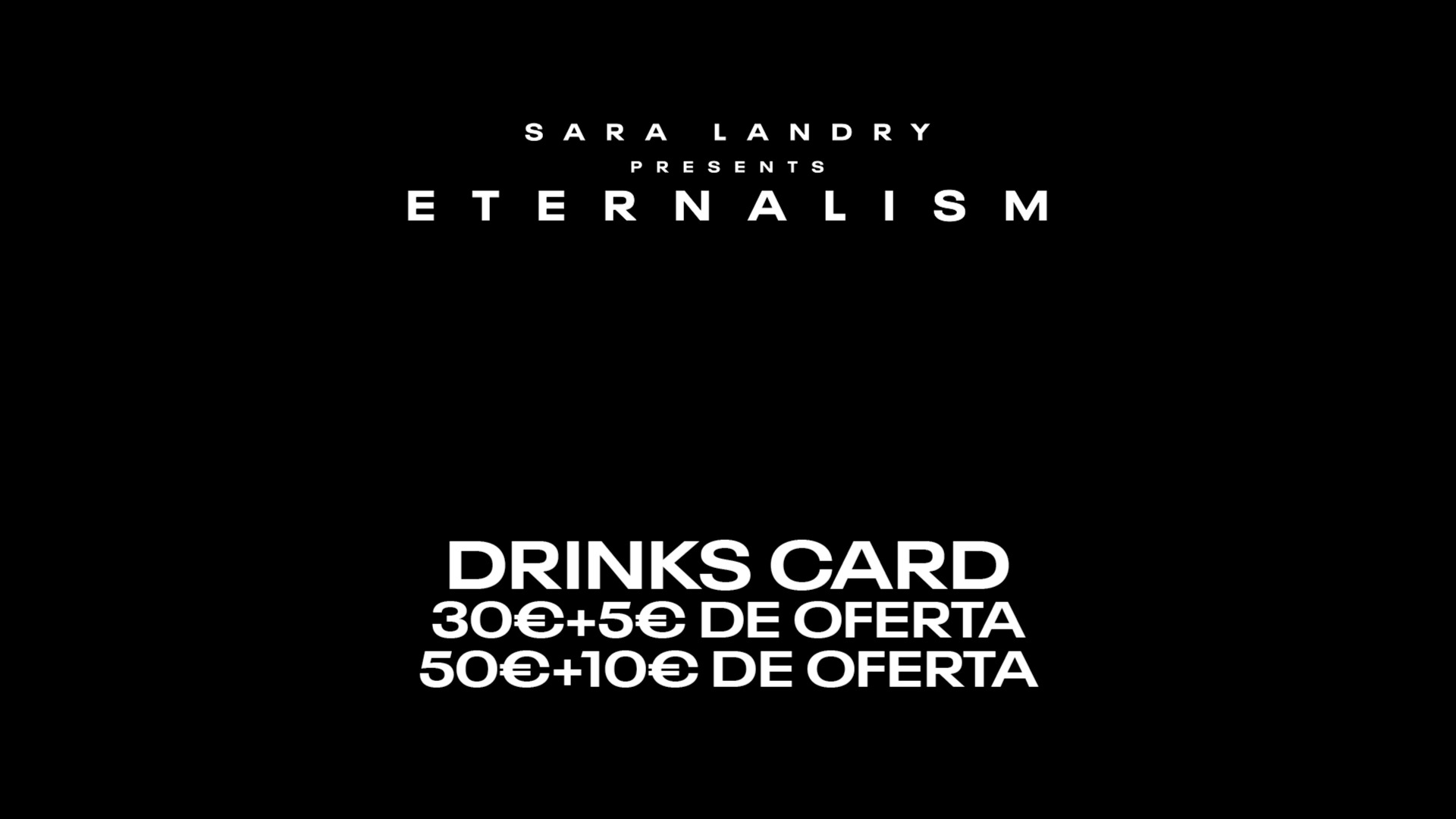 NEOPOP Presents Sara Landry - Drinks Card image