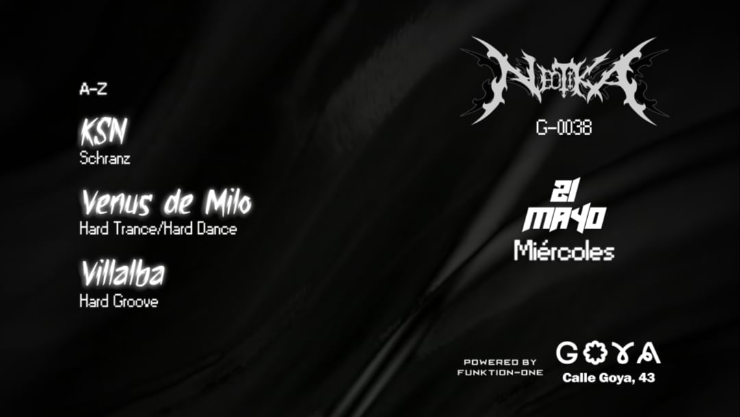 Neotika G-0038-Eventplakat