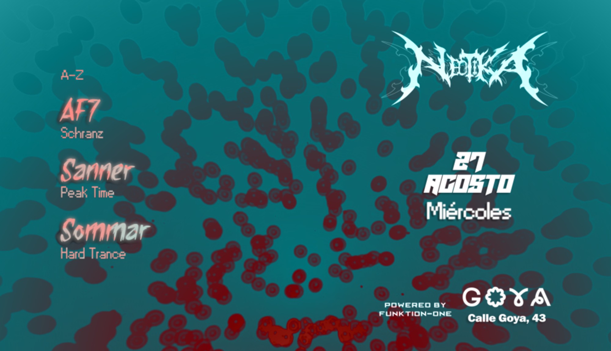 Neotika Neotika G-0052 @ Goya Social Club | Bilhetes & Guest Lists