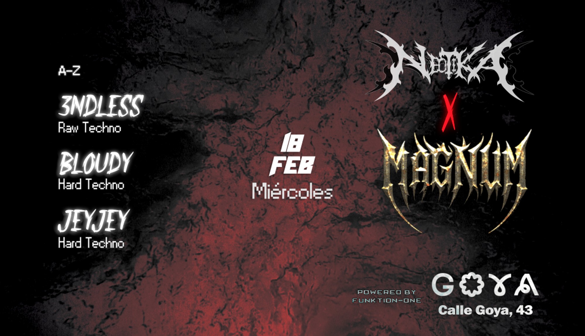 Neotika Neotika X Magnum @ Goya Social Club | Billets & Listes d'invités