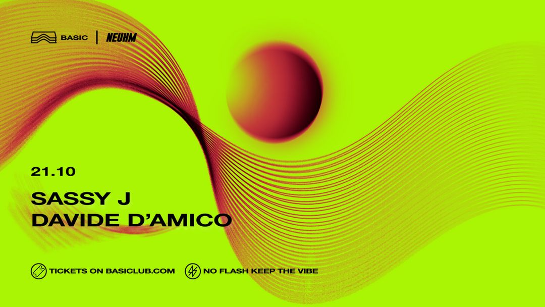 Neuhm • Sassy J & Davide D’Amico-Eventplakat