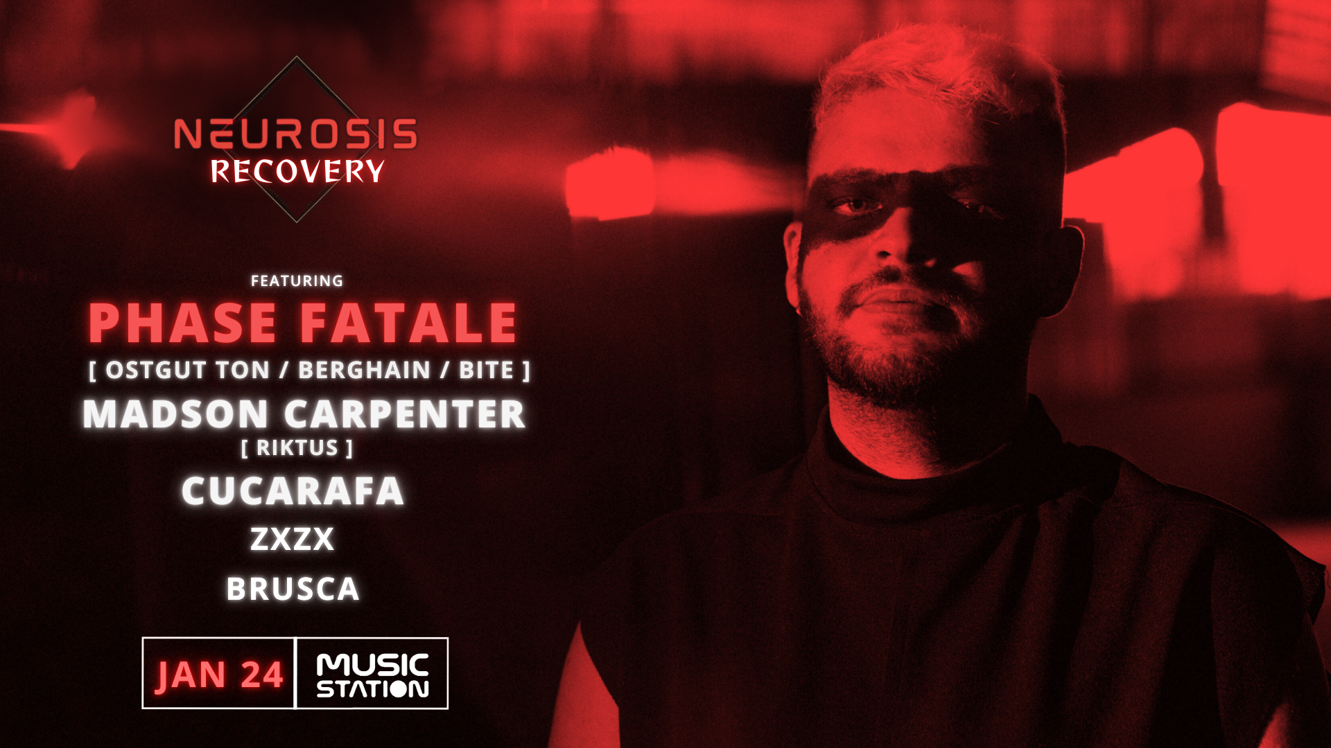 Neurosis: invites Phase Fatale, Madson Carpenter, Cucarafa & more image