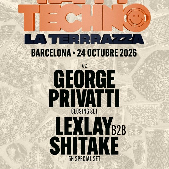 [NEW DATE 24/10] Happy Techno at La Terrrazza Barcelona - Open Air / Daytime image