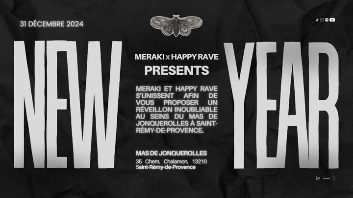 Cover for event: NEW YEAR BY MERAKI & HAPPY RAVE