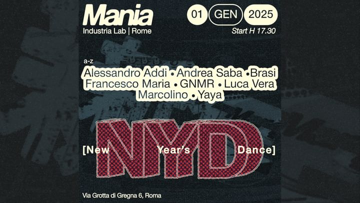 Cover for event: Mania pres. NYD : New Year’s Dance