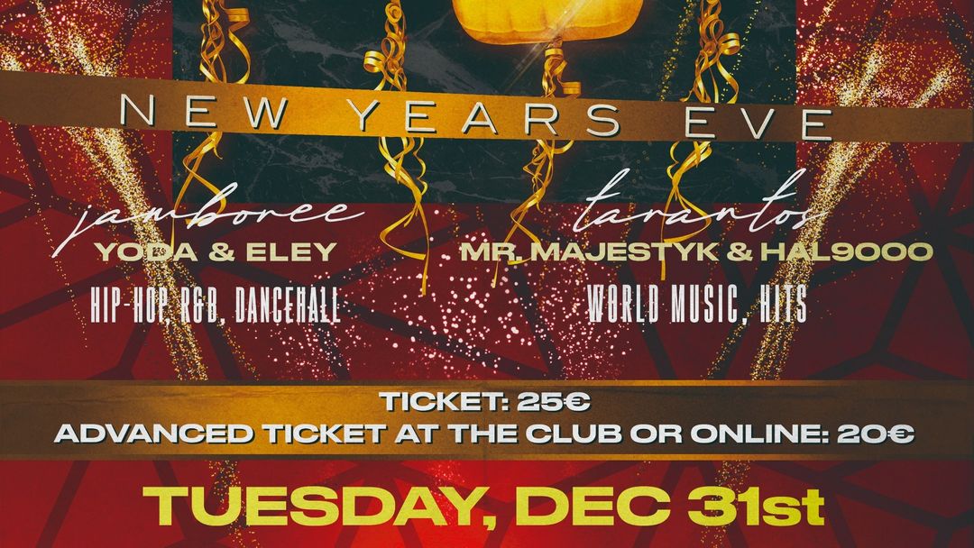 Cartell de l'esdeveniment New Years Eve