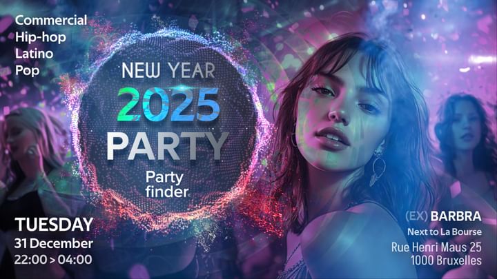 Cover for event: New Year's Eve 2025 | By PartyFinder | Ex-Barbra Brussels - 31/12