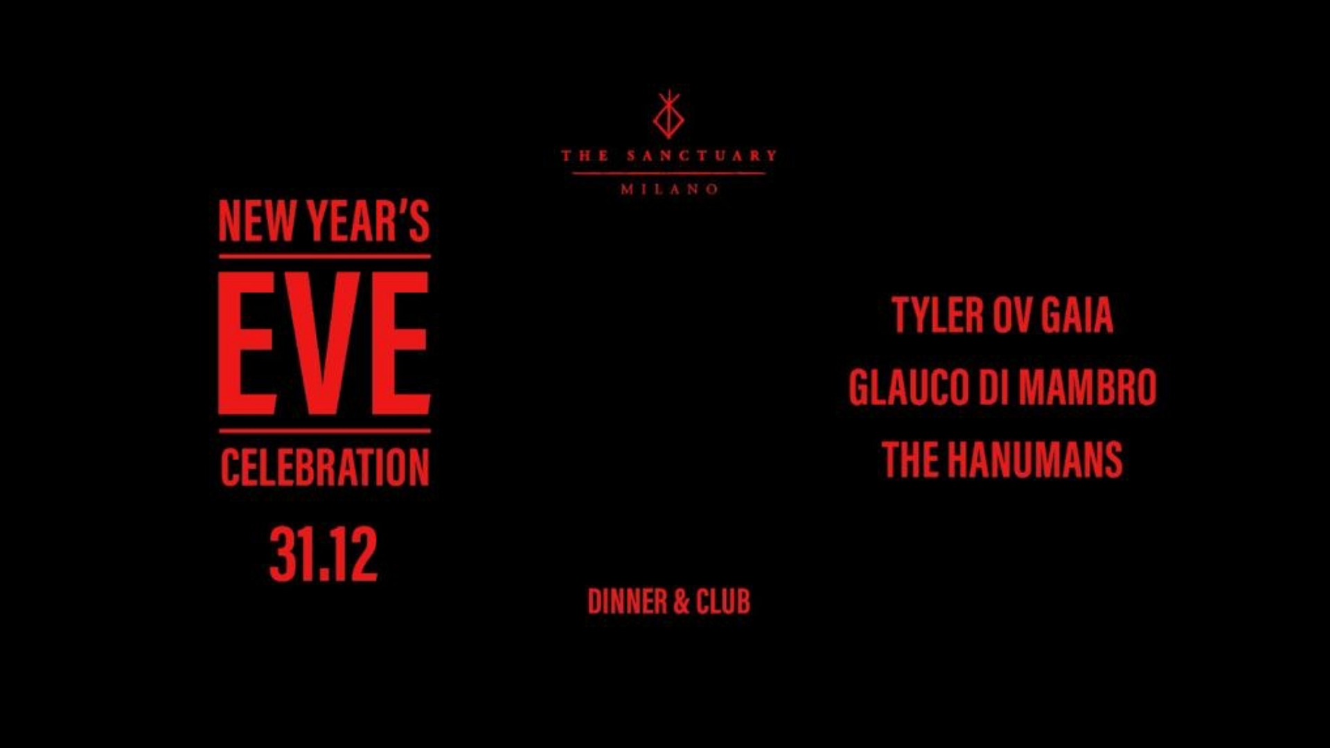 NEW YEAR'S EVE CELEBRATION w/ Tyler Ov Gaia, Glauco Di Mambro, The Hanumans image