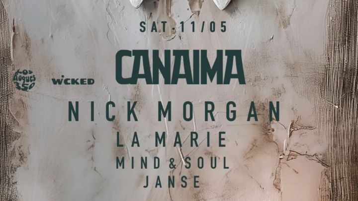 Cover for event: NICK MORGAN x CANAIMA